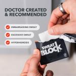 SweatBlock Antiperspirant Wipes for All-Day Protection