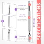 Stainless Steel Cuticle Pusher and Nail Cleaner