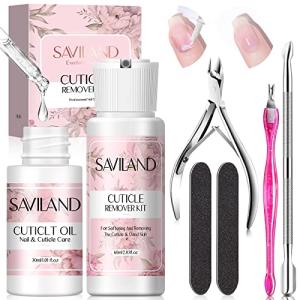 SAVILAND Cuticle Remover and Oil Nail Care Kit