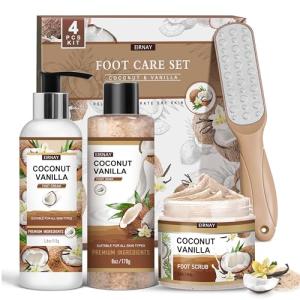 Coconut & Vanilla Foot Soak Set for Healthy Feet