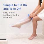 Waterproof Leg Cast Cover for Shower - Reusable Protector