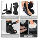 Air Walker Boot for Ankle Support - Black XL