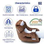 Velour Heel Protector Pillow for Comfort and Relief