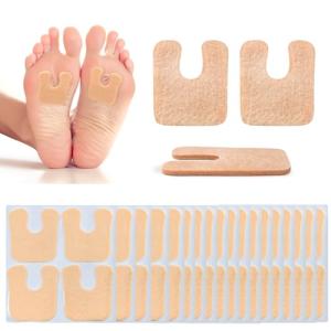 72 Pcs U-Shaped Felt Callus Cushions for Feet