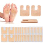 72 Pcs U-Shaped Felt Callus Cushions for Feet