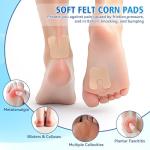 72 Pcs U-Shaped Felt Callus Cushions for Feet