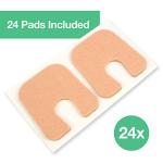 ZenToes U-Shaped Felt Callus Pads – 24 Pack