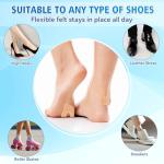 72 Pcs U-Shaped Felt Callus Cushions for Feet