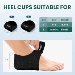 Gel Heel Protector Cups for Pain Relief