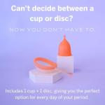 Pixie Menstrual Cup & Disc Duo Kit