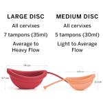 Pixie 2 Reusable Menstrual Discs - 100% Silicone