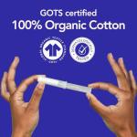 Organic Cotton Easy Glide Tampons - Regular 18 Count