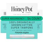 Honey Pot Organic Cotton Tampons - Super Absorbency