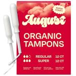 Organic Cotton Super and Regular Tampons 24-Pack