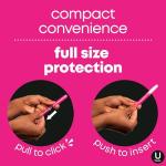 U by Kotex Click Compact Tampons, 45 Count