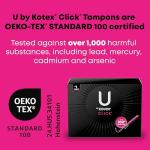 U by Kotex Click Compact Tampons, 45 Count