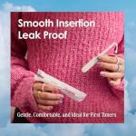 Organic Cotton Super and Regular Tampons 24-Pack