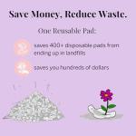 Soft Organic Cotton Menstrual Cloth Pads - Reusable