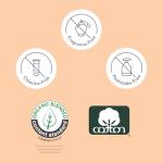 Rael Reusable Organic Cotton Panty Liners (5 Count)