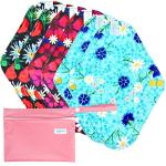 Leekalos Reusable Bamboo Menstrual Pads - 6 Pack