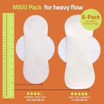 Organic Cotton Reusable Period Pads for Heavy Flow