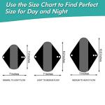 Leekalos Reusable Bamboo Menstrual Pads - 6 Pack