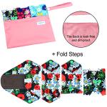 Leekalos Reusable Bamboo Menstrual Pads - 6 Pack