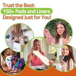 Organic Cotton Reusable Period Pads for Heavy Flow