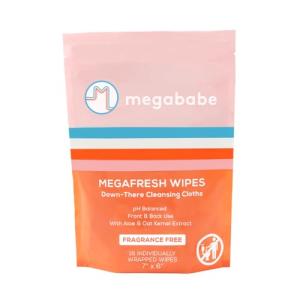 Megababe Megafresh Unscented Intimate Wipes - 16 Pack