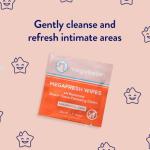 Megababe Megafresh Unscented Intimate Wipes - 16 Pack