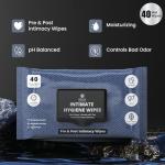 Tea Tree & Neem Intimate Hygiene Wipes - 40 Pack