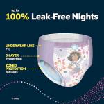 Goodnites Girls’ Nighttime Bedwetting Underwear, Size S/M