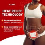 JJ CARE Heat Patches for Menstrual Cramp Relief