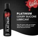 Wet Platinum Silicone-Based Personal Lubricant 4.2 oz