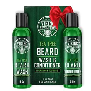 Viking Revolution Tea Tree Beard Wash & Conditioner Set