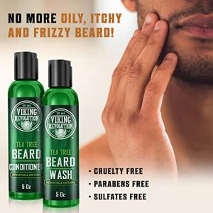 Viking Revolution Tea Tree Beard Wash & Conditioner Set