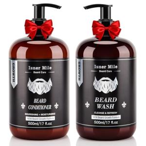 ISNER MILE Beard Wash and Conditioner Set 17 oz