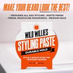 Wild Willies Beard Styling Paste - Medium Hold Cream