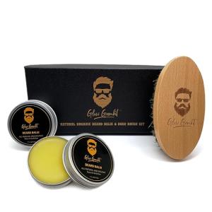 Beard Grooming Kit: Brush and Balm Gift Set