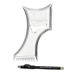 Beard Shaping Tool with Comb and Pencil