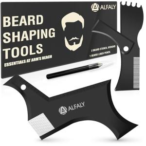 Alfaly Beard Shaper Kit with Precision Styling Pencil