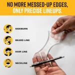 Beard Shaping Tool with Comb and Pencil