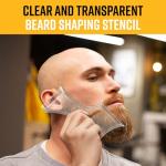 Beard Shaping Tool with Comb and Pencil
