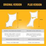 Beard Shaping Tool with Comb and Pencil