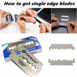 5-Piece Beard Shaping Tool Set with Razor & Scissors