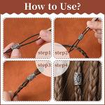 24 Pcs Viking Runes Hair and Beard Beads