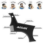 5-Piece Beard Shaping Tool Set with Razor & Scissors