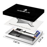 5-Piece Beard Shaping Tool Set with Razor & Scissors