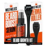 Wild Willies Beard Growth Kit with Derma Roller