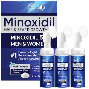 5% Minoxidil Foam for Hair and Beard Growth